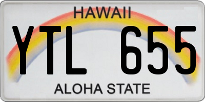 HI license plate YTL655