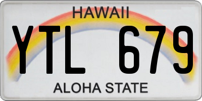 HI license plate YTL679