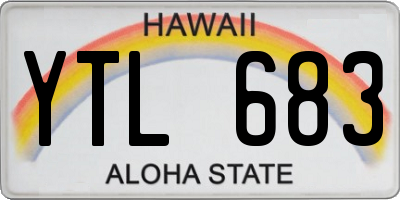 HI license plate YTL683