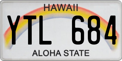 HI license plate YTL684