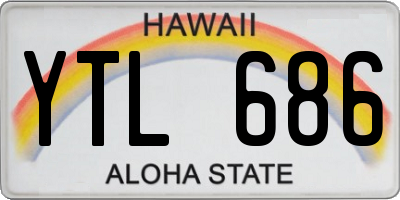 HI license plate YTL686