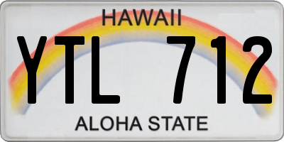 HI license plate YTL712
