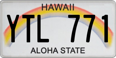 HI license plate YTL771