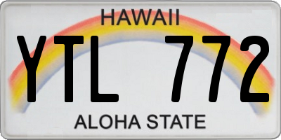 HI license plate YTL772