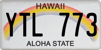 HI license plate YTL773