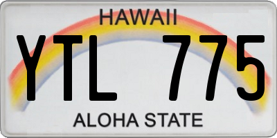 HI license plate YTL775