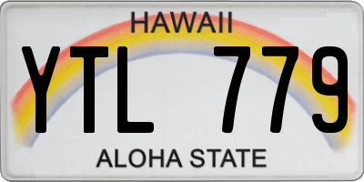 HI license plate YTL779