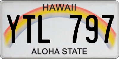 HI license plate YTL797