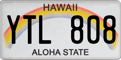 HI license plate YTL808
