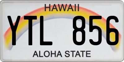 HI license plate YTL856