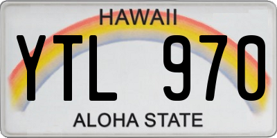 HI license plate YTL970