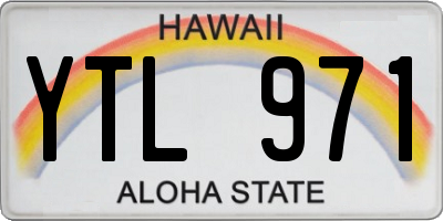 HI license plate YTL971