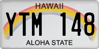 HI license plate YTM148