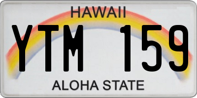 HI license plate YTM159