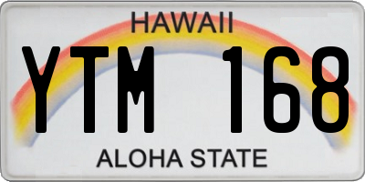 HI license plate YTM168