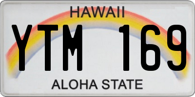 HI license plate YTM169