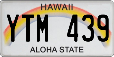 HI license plate YTM439
