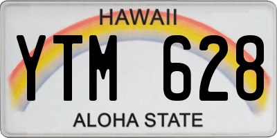 HI license plate YTM628
