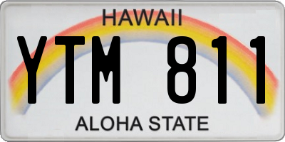 HI license plate YTM811