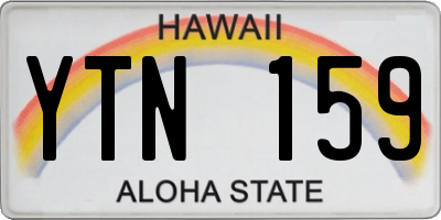 HI license plate YTN159