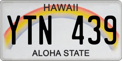 HI license plate YTN439