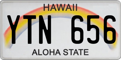 HI license plate YTN656