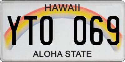 HI license plate YTO069