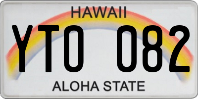 HI license plate YTO082