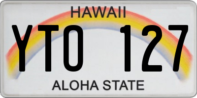 HI license plate YTO127
