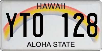 HI license plate YTO128