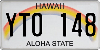 HI license plate YTO148