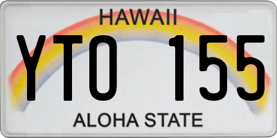 HI license plate YTO155