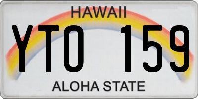 HI license plate YTO159