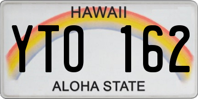 HI license plate YTO162