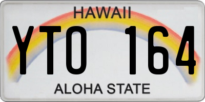 HI license plate YTO164