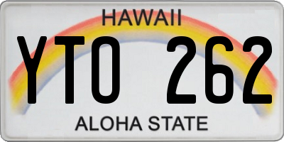 HI license plate YTO262