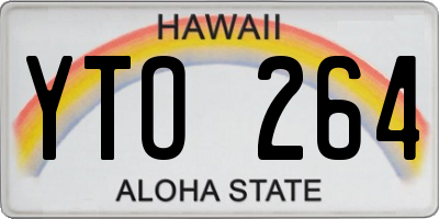 HI license plate YTO264