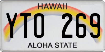 HI license plate YTO269