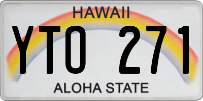 HI license plate YTO271