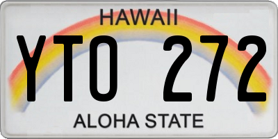 HI license plate YTO272