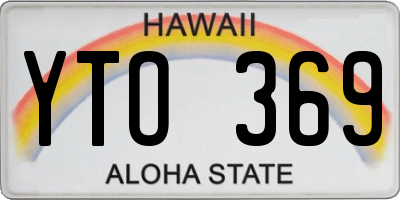 HI license plate YTO369