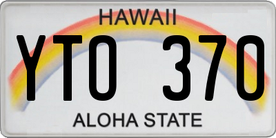 HI license plate YTO370