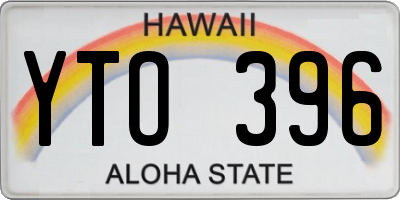 HI license plate YTO396