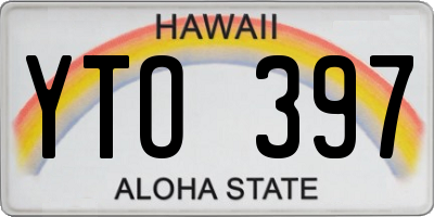 HI license plate YTO397
