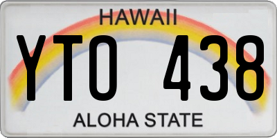 HI license plate YTO438