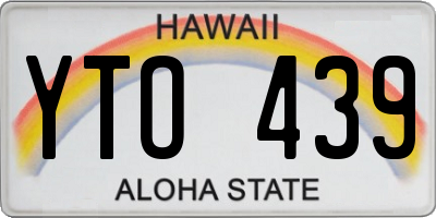 HI license plate YTO439