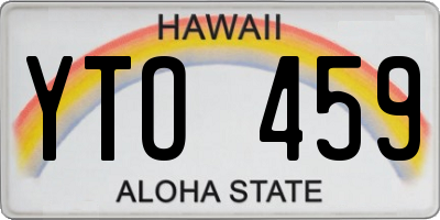 HI license plate YTO459
