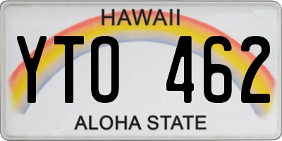 HI license plate YTO462