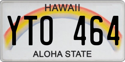 HI license plate YTO464