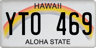 HI license plate YTO469
